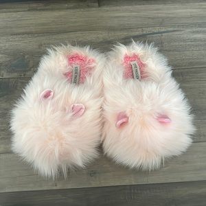 Fluffy Pink Steve Madden Bunny Slippers